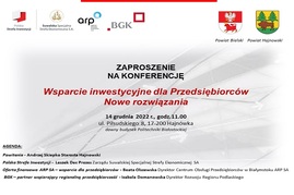 B Zaproszenie konferencja Wsparcie inwestycyjne dla przedsiębiorców 14.12.2022.jpg